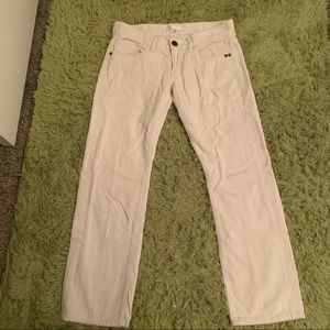 Cabi creme corduroy pants